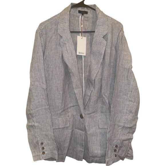 NWTs Quince 100% European Linen Blazer Size XL - Picture 3 of 7